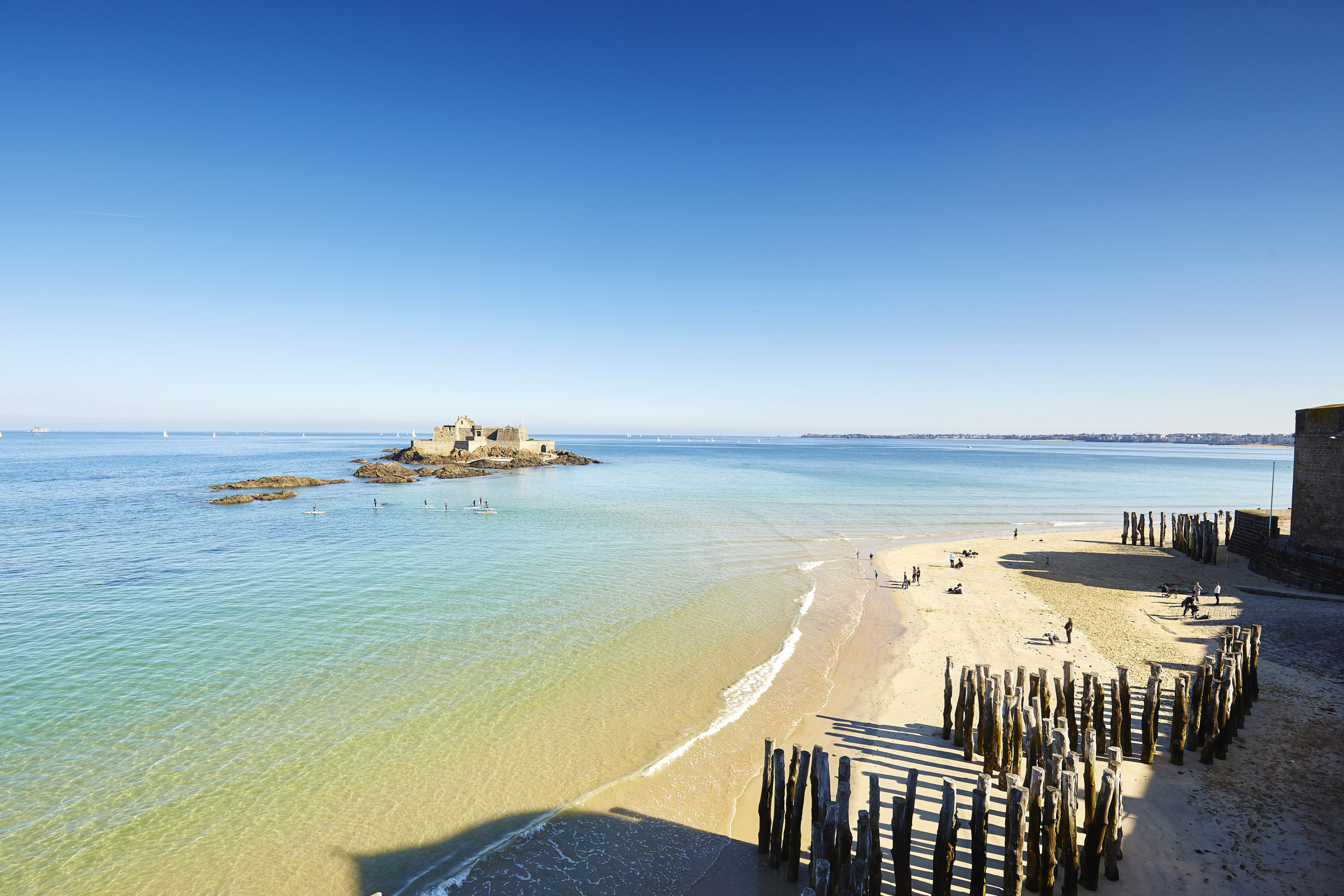 Plage de l'éventail à saint-malo