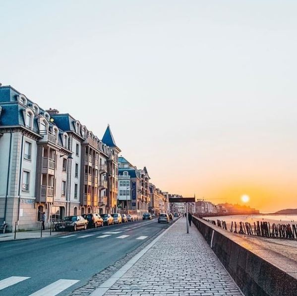 Les couchers de soleil à Saint-Malo sur la sillon