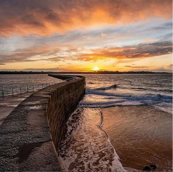 Les couchers de soleil à Saint-Malo Plage du môle Saint-Malo Bretagne