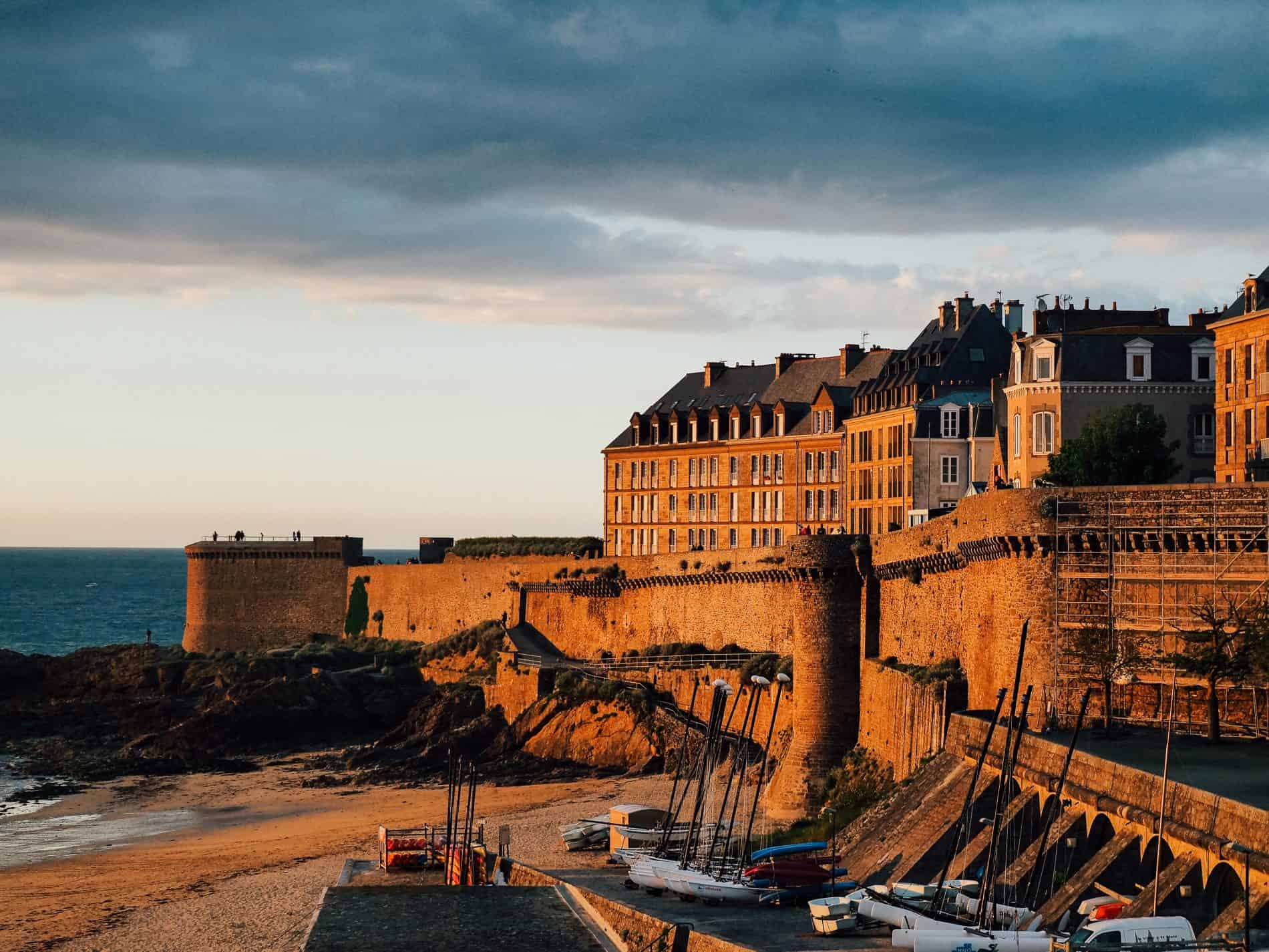 Les couchers de soleil à Saint-Malo - les remparts