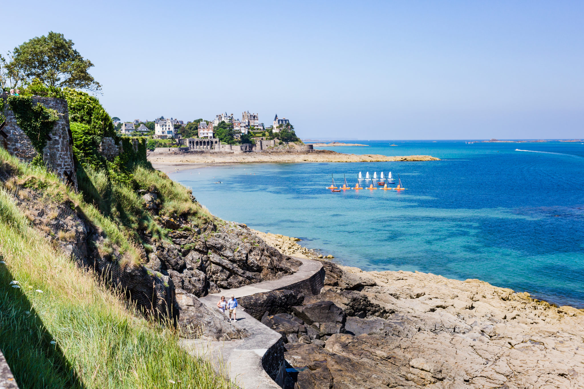 Dinard. Plus belles villes à visiter en Ille-et-Vilaine Bretagne.