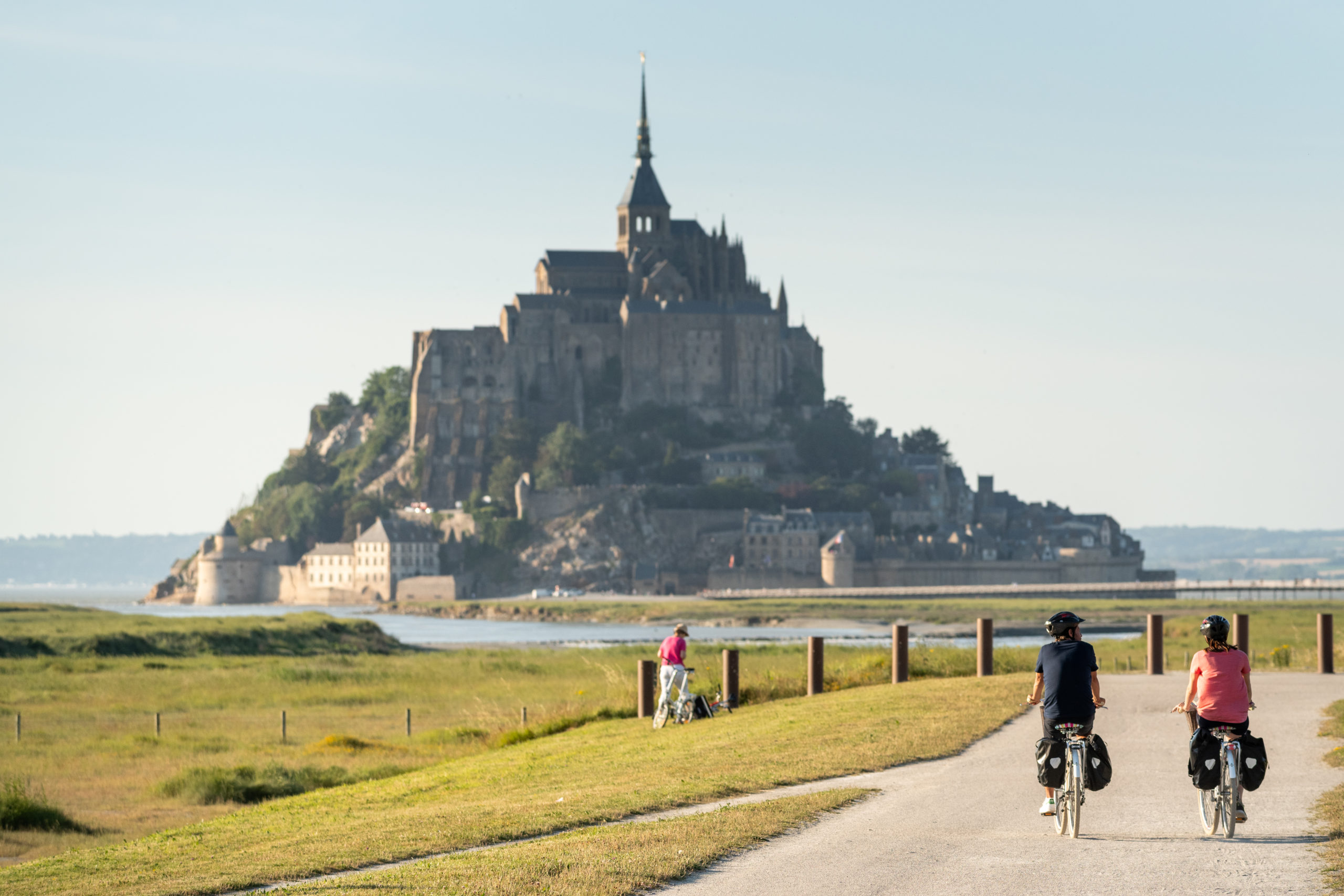 Le magnifique Mont Saint-Michel. Plus belles villes à visiter en Ille-et-Vilaine Bretagne.