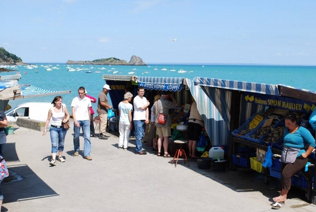 Marché aux huîtres cancale