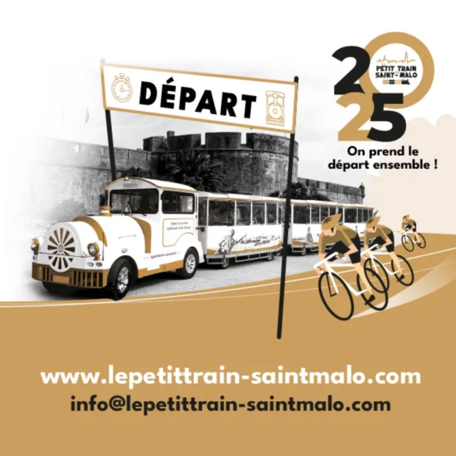 🎉 Merci pour cette magnifique année ! 🙏 Toute l’équipe du Petit Train de Saint-Malo vous remercie pour vos sourires, votre fidélité et vos moments partagés à bord. 🌟
Nous fermons nos portes pour un repos bien mérité après les vacances d’hiver et vous donnons rendez-vous dès avril 2025 pour une nouvelle saison pleine de découvertes et de balades mémorables ! 🏰🚂

📆 En attendant, profitez de Saint-Malo, de son ambiance unique et des beaux souvenirs créés cette année. 🌊💛

#FinDeSaison #PetitTrainDeSaintMalo #SaintMalo #ÀBientôt #Merci #CitéCorsaire
