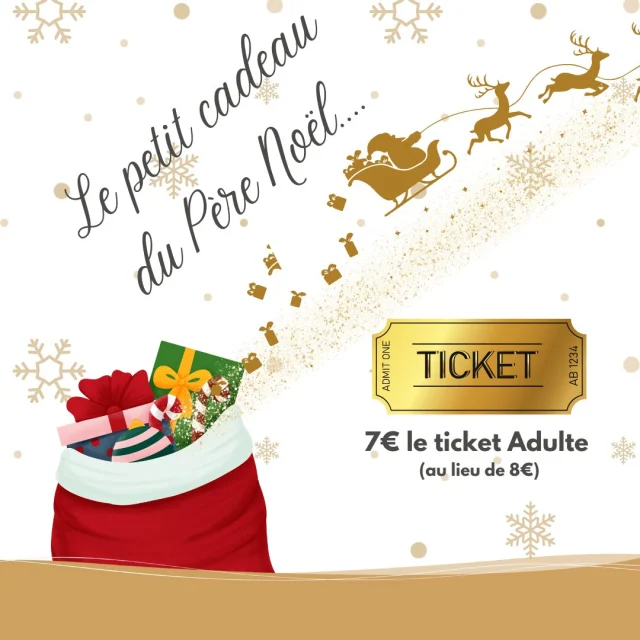 🚂✨ Le Père Noël est passé ! 🎉 Il a laissé une belle surprise pour tous les visiteurs du Petit Train de Saint-Malo.
🌟 Nouveau tarif : À partir d’aujourd’hui, le billet adulte passe à 7 € au lieu de 8 € ! 🎁
🎅 Venez profiter de cette belle réduction pour une balade féerique à travers les merveilles de Saint-Malo.

📆 Offre valable jusqu’au 5 janvier. Ne manquez pas cette occasion de faire plaisir tout en découvrant notre belle ville corsaire. 🏰✨

#OffreDeNoël #PetitTrainDeSaintMalo #SaintMalo #BaladeMagique #TarifSpécial #CitéCorsaire